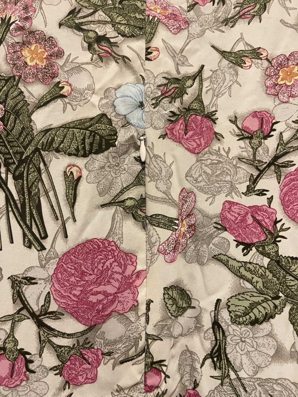 Prairie  Cream Maxi Dress with Pink Floral Print - Picture 4 of 6